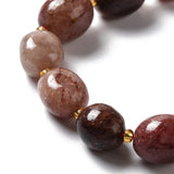Uniq Perler kvarts perler 9,5x19 mm jordbær kvarts perler