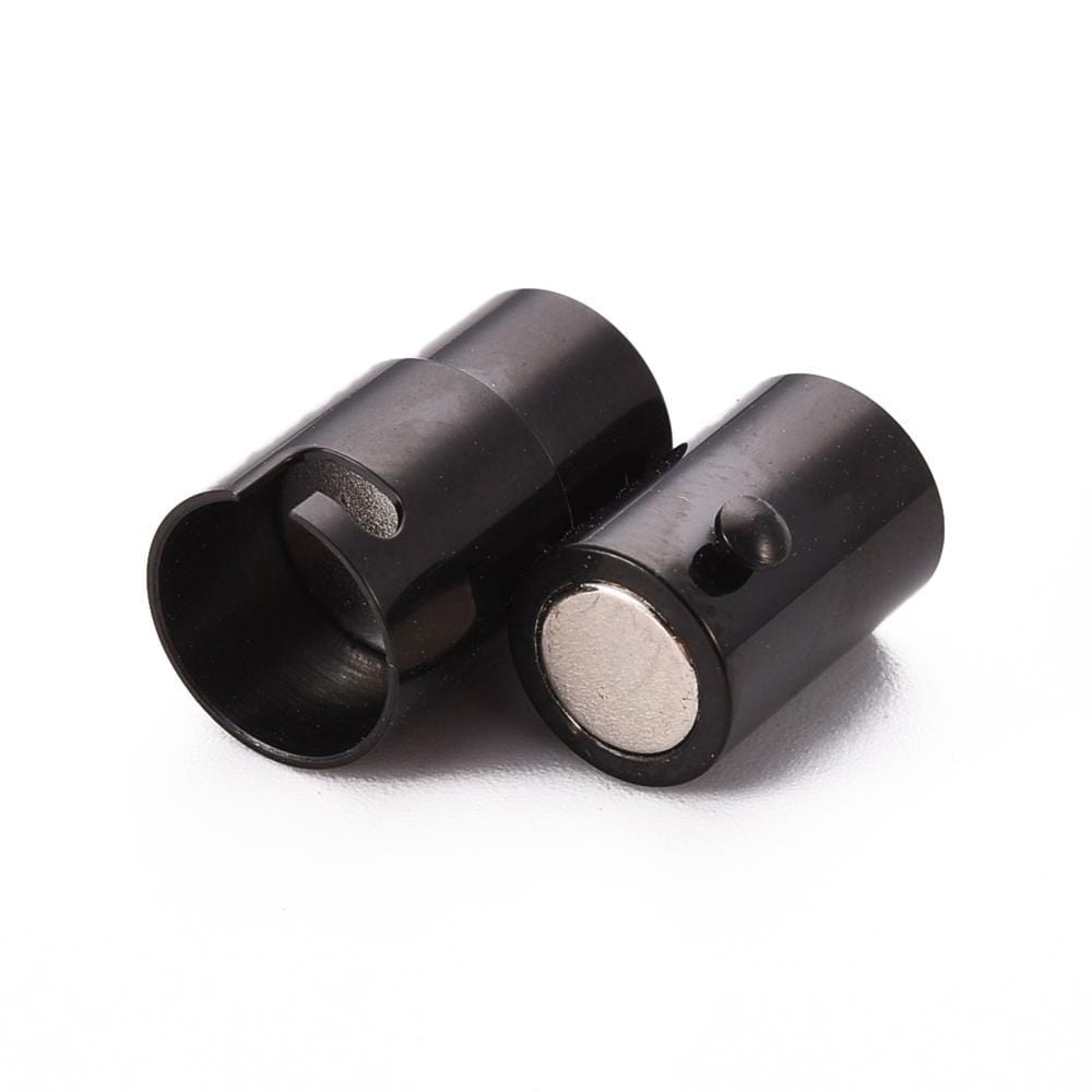 Uniq Perler Låse Bajonet lås i sort stål 5 mm hul