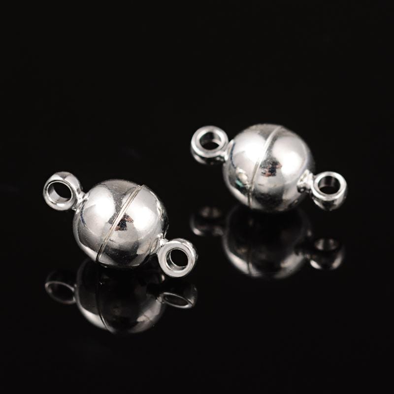 Uniq Perler Låse Forsølvet Magnetlås, 11,5x6 mm