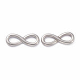 Uniq Perler Mellemled/links 5 stk "Infinity" mellemled i stål 9x22x2 mm