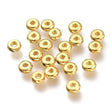 Uniq Perler Metal perler 20 stk. flade, runde messing perler str. 5x2 mm
