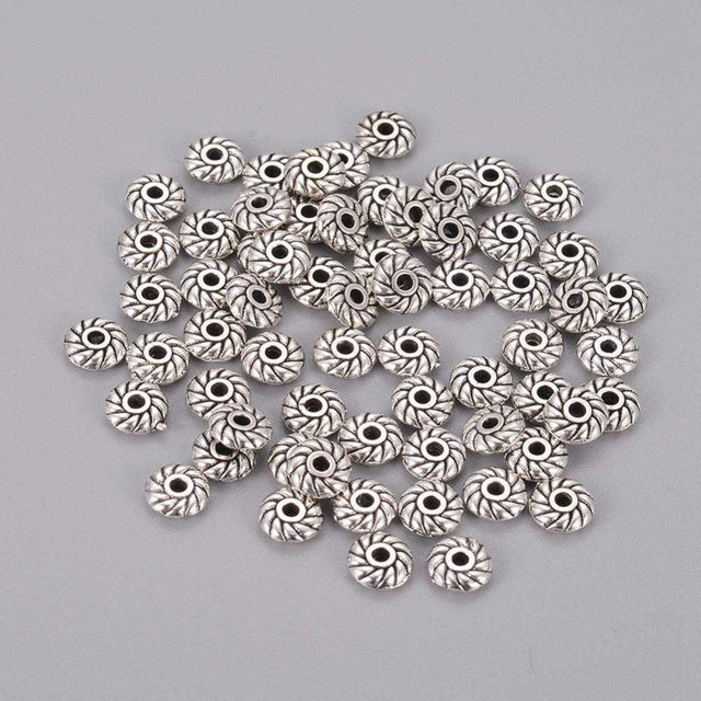 Uniq Perler Metal perler 20 stk metal perler med tvist str. 6 mm