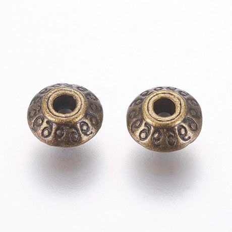 Uniq Perler Metal perler 25 stk. antik farvet metal perler