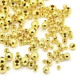 Uniq Perler Metal perler 5 glas med perler, forgyldt