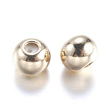 Uniq Perler Metal perler Forgyldt stopper perler, 4 mm, 5 stk