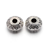Metal perler med mønster, 6 mm, 50 stk. - Uniq Perler 