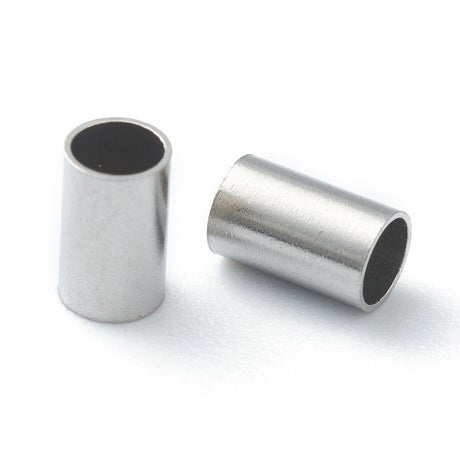 Uniq Perler Metal perler Stål perler/rør 5x3 mm (25.stk.)