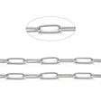Uniq Perler Metervarer etc. Papirklips kæde med lille mønster, STÅL str. 12x4,5x1 mm