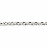 Uniq Perler metervarer Sterling sølv/925 kæde i metermål, 2,6x1,3 mm