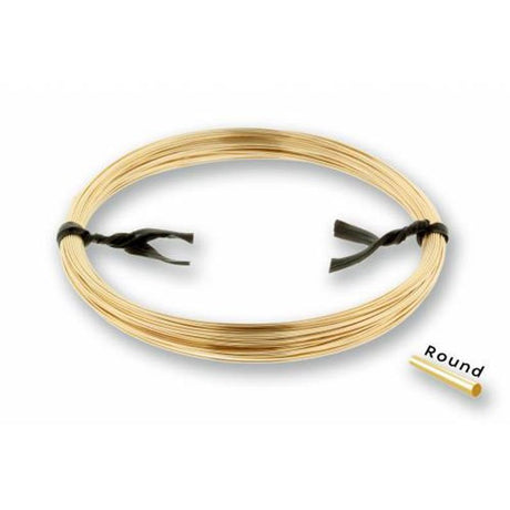 Uniq Perler metervarer Str. 0,40 mm forgyldt sterling sølv smykketråd/wire- Halv hård wire