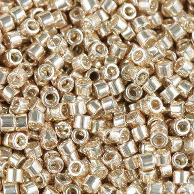 Miyuki Delica Beads, DB 0433, Galvanized, Champagne Gold, 11/0