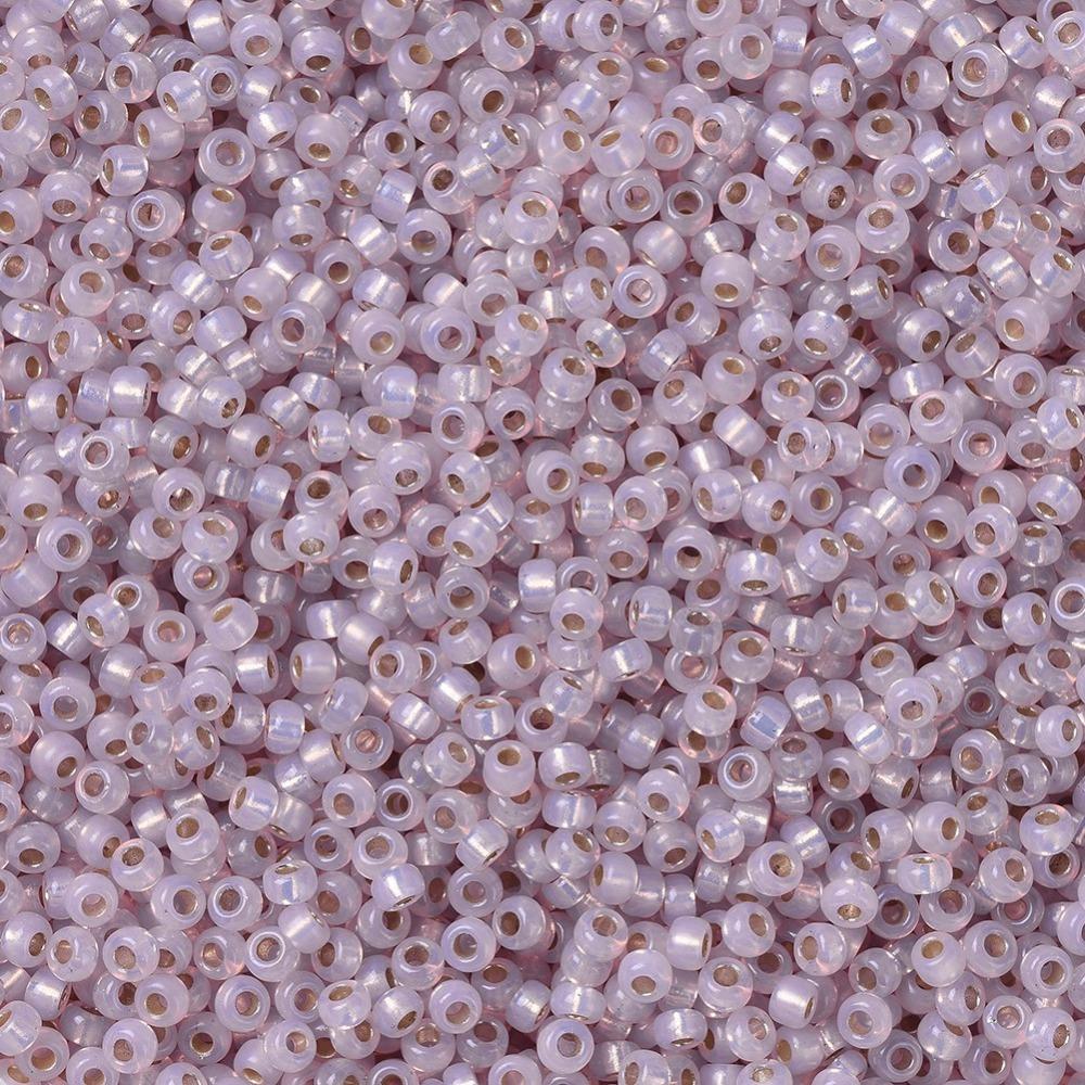 Uniq Perler miyuki beads 2357 Miyuki Rocailles Silverlined Pale Rose Opal 11/0
