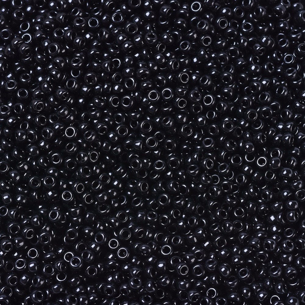 Uniq Perler miyuki beads 401 Miyuki Rocailles, Opaque Black 11/0
