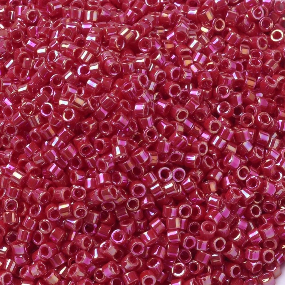 Uniq Perler miyuki beads DB 0162 Miyuki Delica Opaque Red AB 11/0