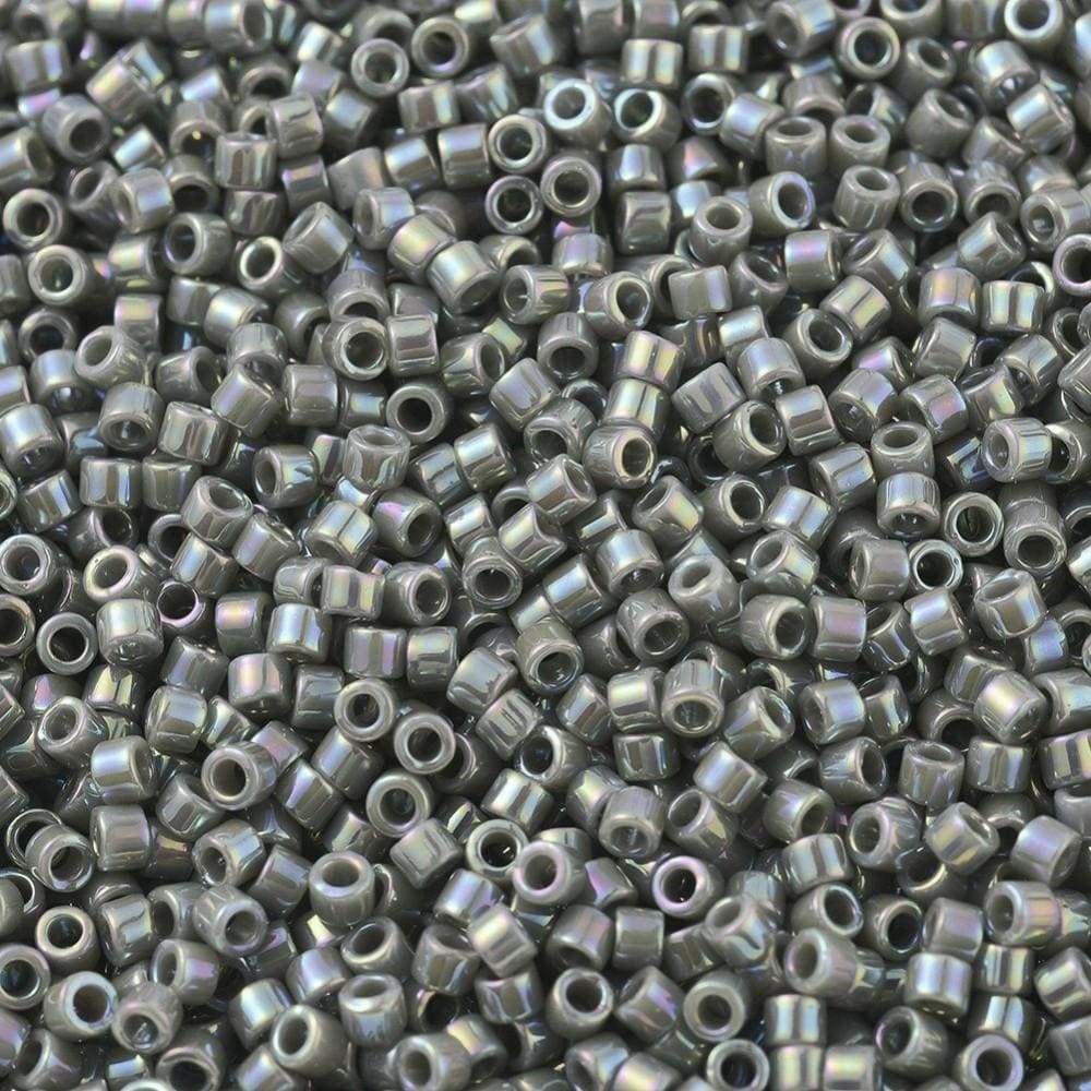 Uniq Perler miyuki beads DB 0168 Miyuki Delica Opaque gray ab 11/0