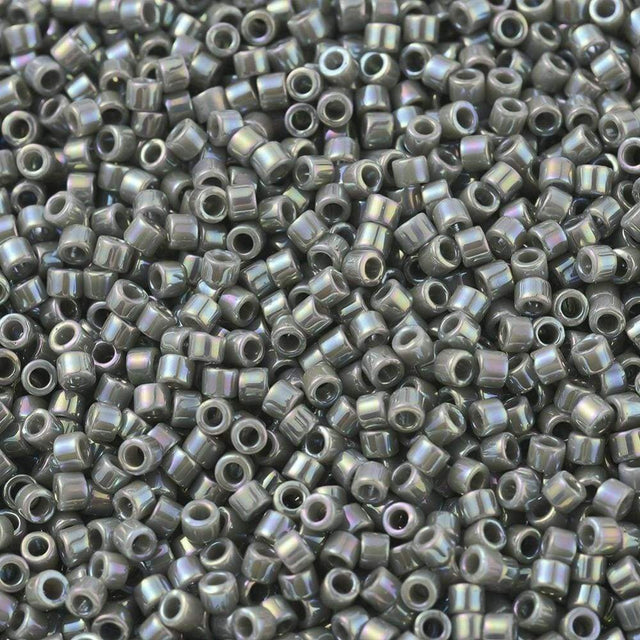 Uniq Perler miyuki beads DB 0168 Miyuki Delica Opaque gray ab 11/0