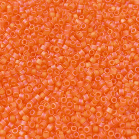 Uniq Perler miyuki beads DB 0855 Delica Miyuki Matte transperant orange 11/0