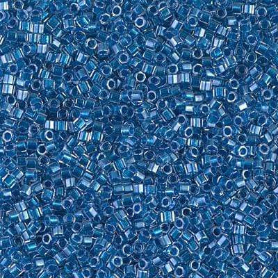 Uniq Perler miyuki beads DB 0920 Delica Sparkling cerulean blue Lined Crystal Cut 11/0