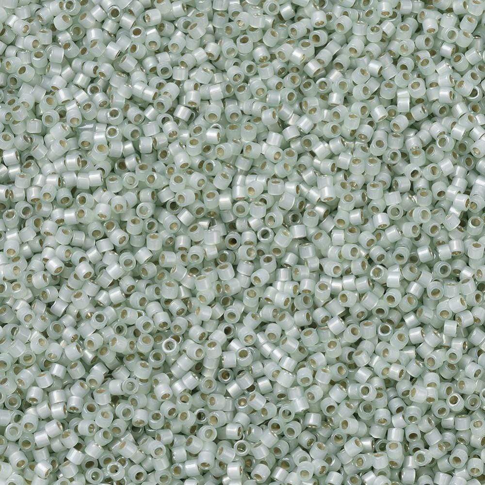 Uniq Perler miyuki beads DB 1454 Miyuki Delica silverline light moss opal  11/0