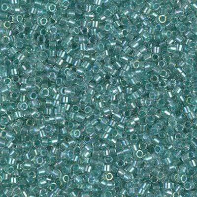 Uniq Perler miyuki beads DB 1767 Sparkling Aqua green lines crystal delica perler 11/0