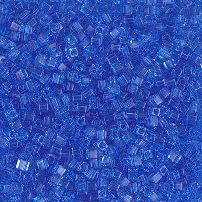 Uniq Perler miyuki beads SB18-150 Miyuki 1.8 mm Square/Kantet Perler, transperant Sapphire 11/0
