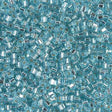 Uniq Perler miyuki beads SB18-16 Miyuki 1.8 mm Square/Kantet Perler, transperant silverline Aqua  11/0
