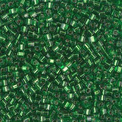 Uniq Perler miyuki beads SB18-16 Miyuki 1.8 mm Square/Kantet Perler, transperant silverline green  11/0