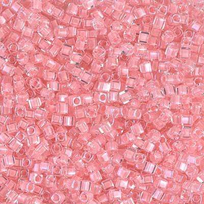 Uniq Perler miyuki beads SB18-204 Miyuki 1.8 mm Square/Kantet Perler, baby pink Lined crystal