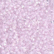 Uniq Perler miyuki beads SB18-207 Miyuki 1.8 mm Square/Kantet Perler, pink Lined crystal