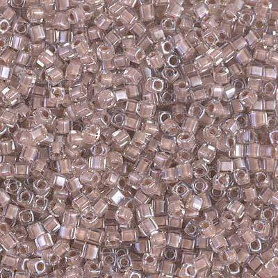 Uniq Perler miyuki beads SB18-215 Miyuki 1.8 mm Square/Kantet Perler, blush Lined crystal
