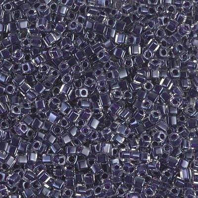Uniq Perler miyuki beads SB18-223 Miyuki 1.8 mm Square/Kantet Perler, Grape Lined crystal