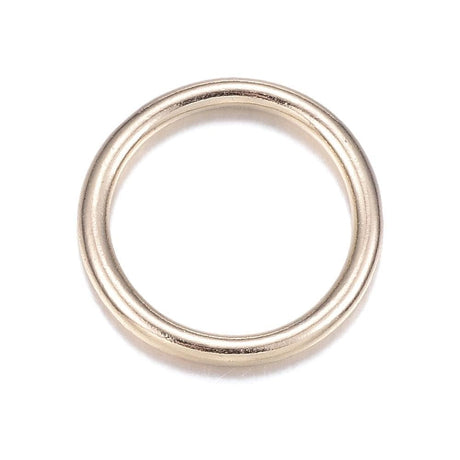 Uniq Perler o-ringe 10 stk. lukket forgyldt ring str. 18,5x2 mm