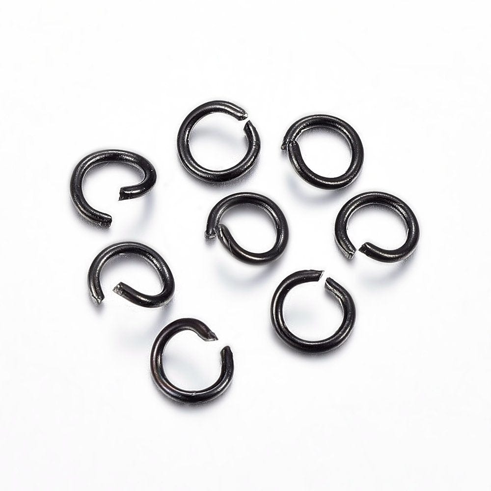 Uniq Perler o-ringe 10 stk sort øsken str. 5x0,7 mm