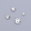 Uniq Perler perlehatte 4 mm perlekapper i sterling sølv (10 stk)