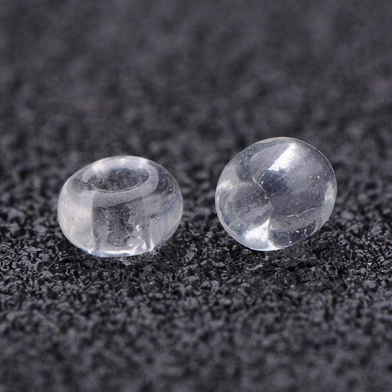 Uniq Perler seed beads 12/0- ca 2 mm seed Beads i klart glas