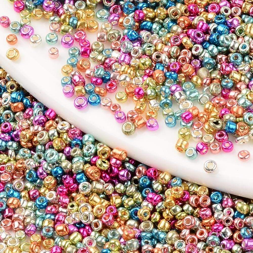 Uniq Perler seed beads I pose 12/0- ca 2 mm seed Beads i mix farver