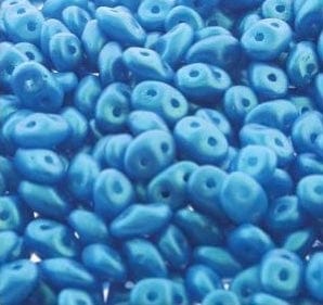 Uniq Perler seed beads Super duo 2.5X5 mm Tropical blue Wave (22,5 gr)