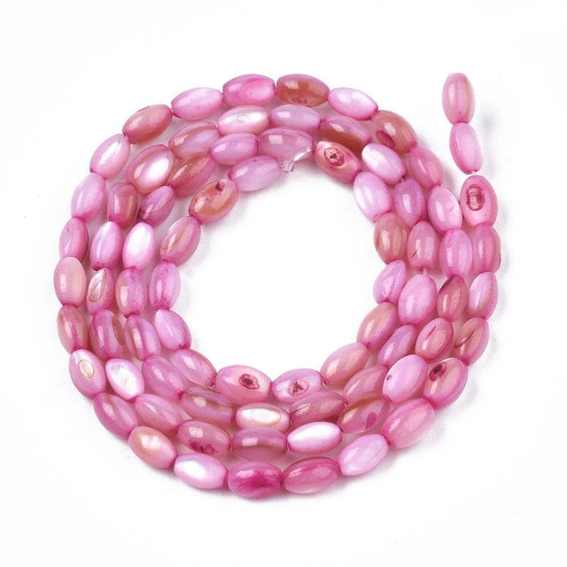 Uniq Perler Shell Perler Shell perler, oval form str 5x4 mm, pink