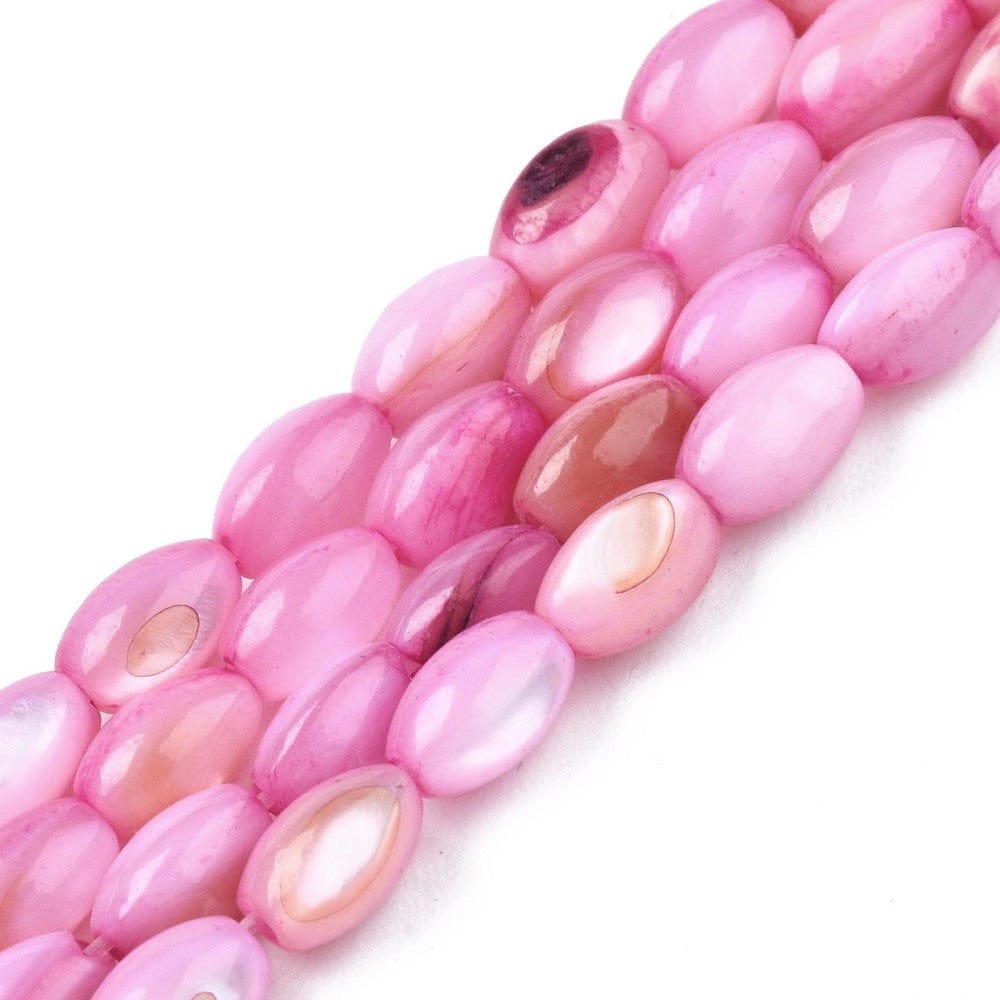Uniq Perler Shell Perler Shell perler, oval form str 5x4 mm, pink