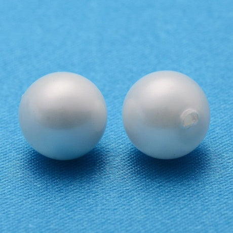 Uniq Perler Top/anboret perler. 10 mm shell perle top/anboret