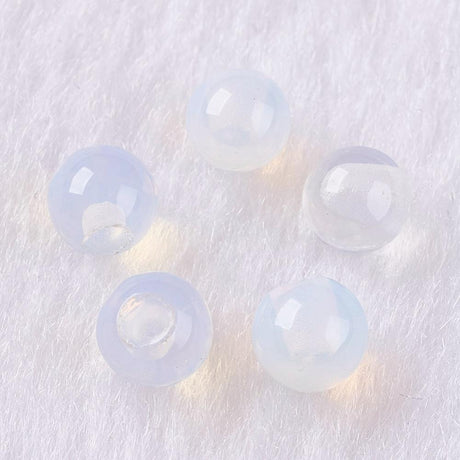 Uniq Perler Top/anboret perler. Top/anboret Opal perler str. 8 mm