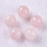 Uniq Perler Top/anboret perler. Top/anboret rosa kvarts str. 8 mm