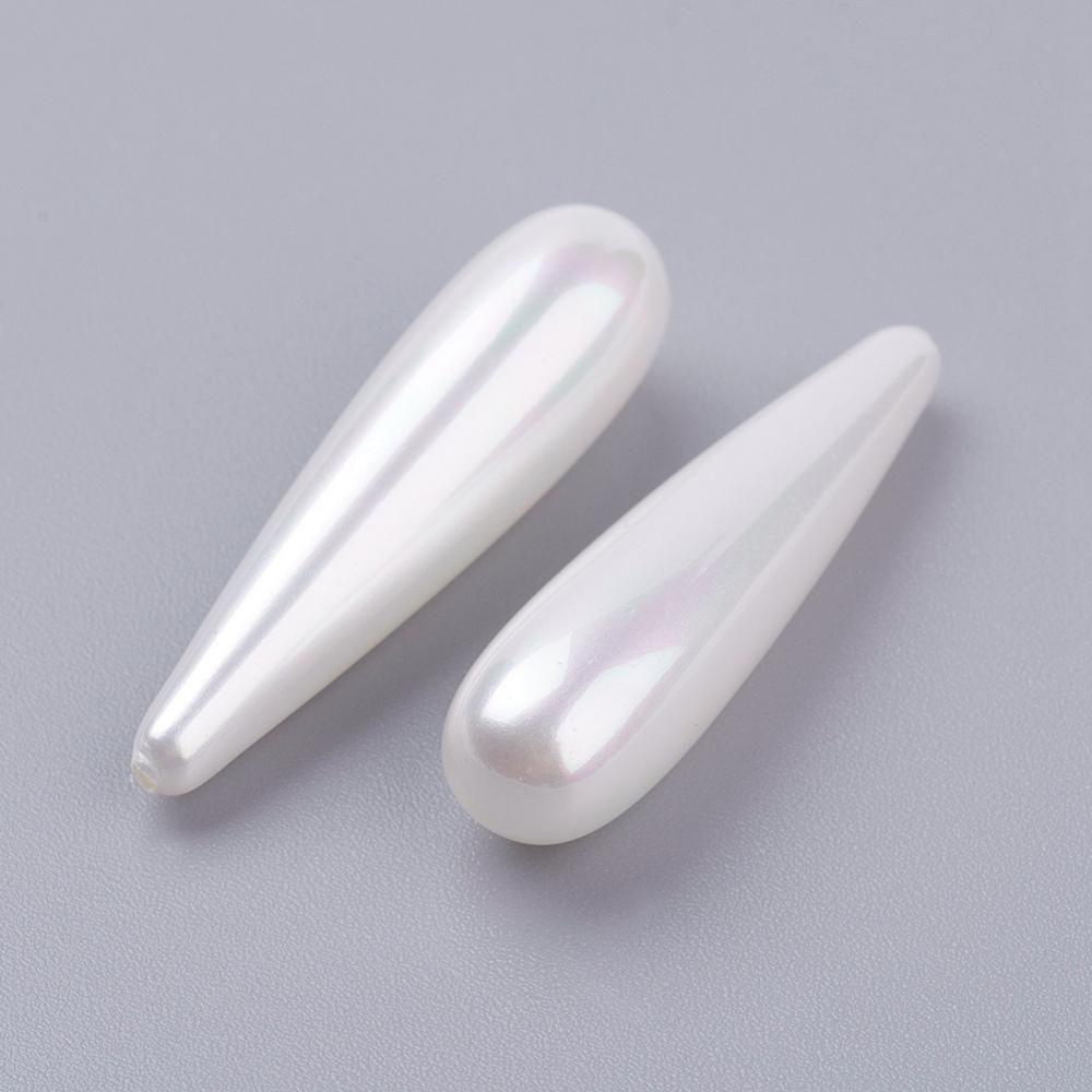 Uniq Perler Top/anboret perler. Topboret shell perler str 30x8 mm