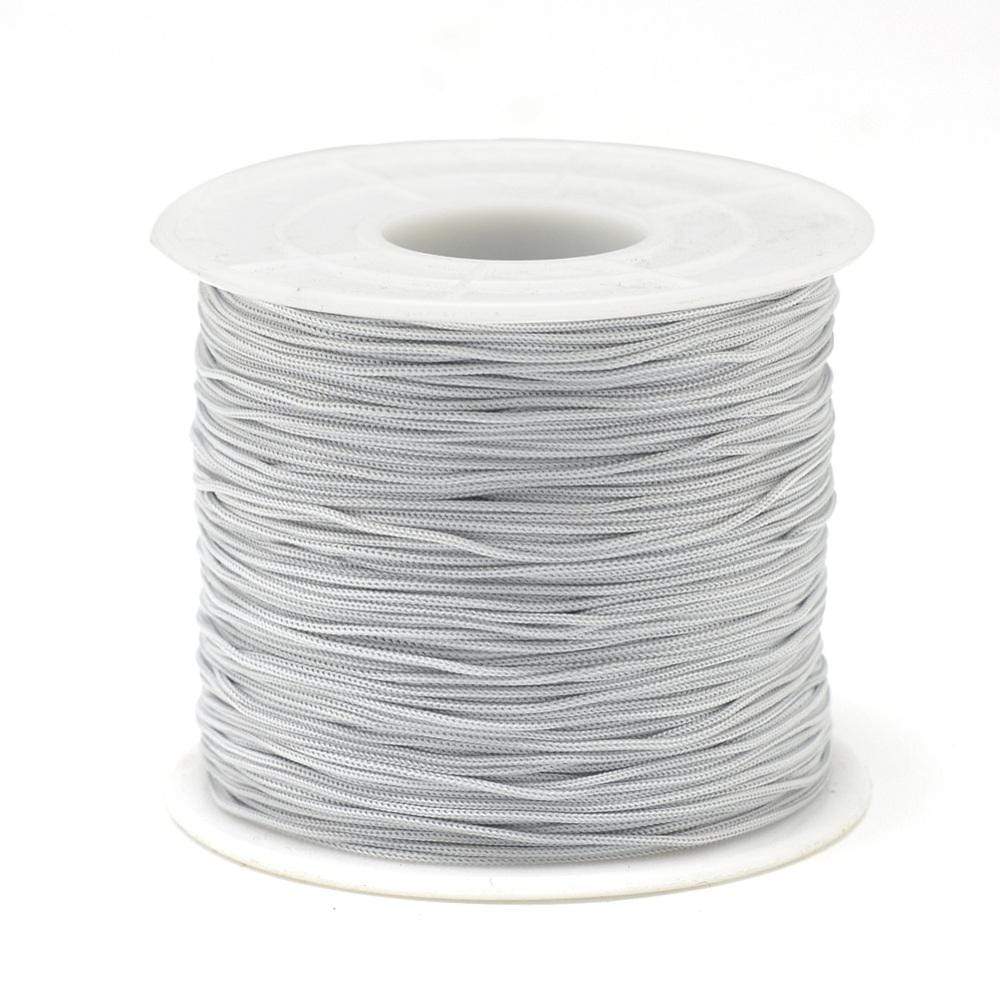 Polyester Cord, Grey, 0.5mm, 120m