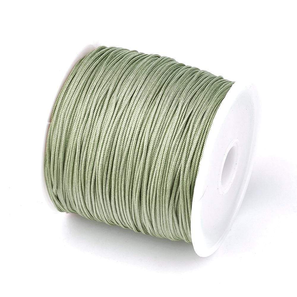 Nylon cord, Green, 0.8mm, 45m