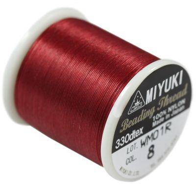 Miyuki -Thread, rot, Farbe 8