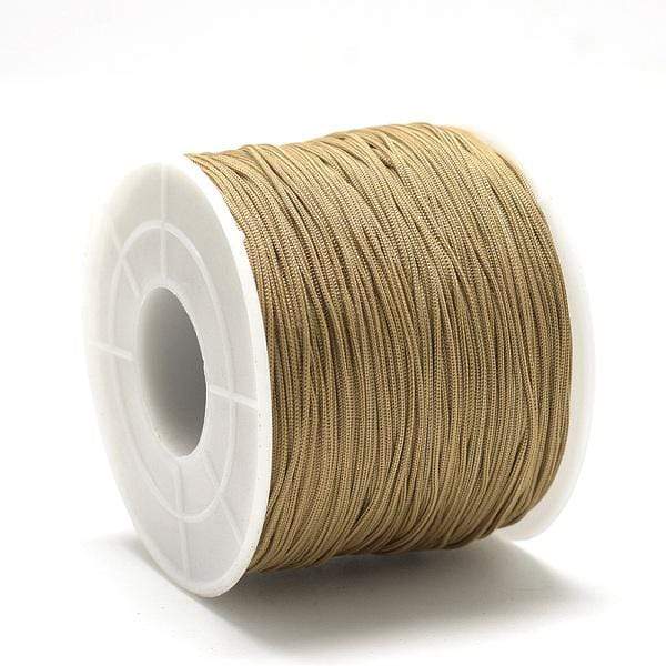 Uniq Perler Tråd etc Polyester tråd, 0,5 mm, 120 meter, karamel