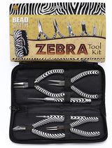 Uniq Perler Værktøj 6 dele værktøjssæt zebra look