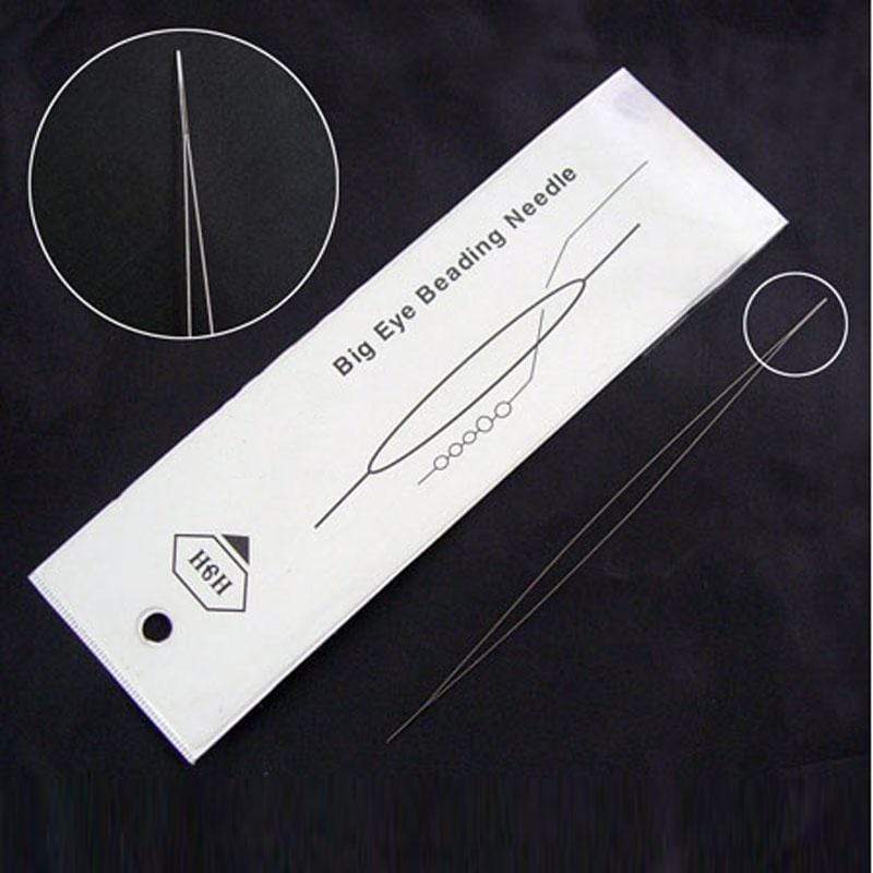 Uniq Perler Værktøj Stål nål med stort øje/splitnål, 125mm