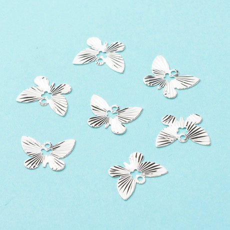 Uniq Perler vedhæng 10 stk. sommerfugle med flot mønster str. 9,5x13 mm